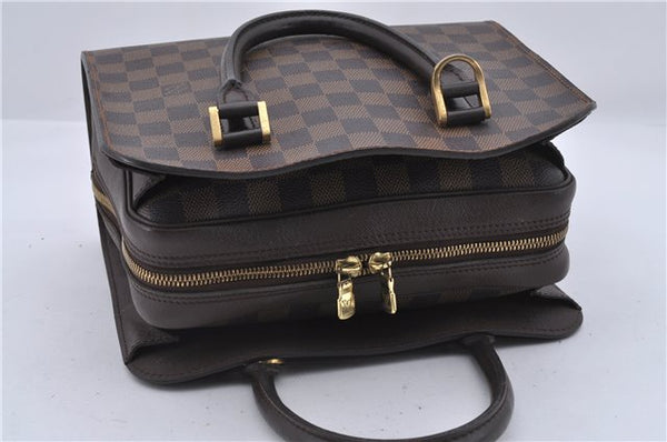 Authentic Louis Vuitton Damier Triana Hand Bag N51155 LV 4411D