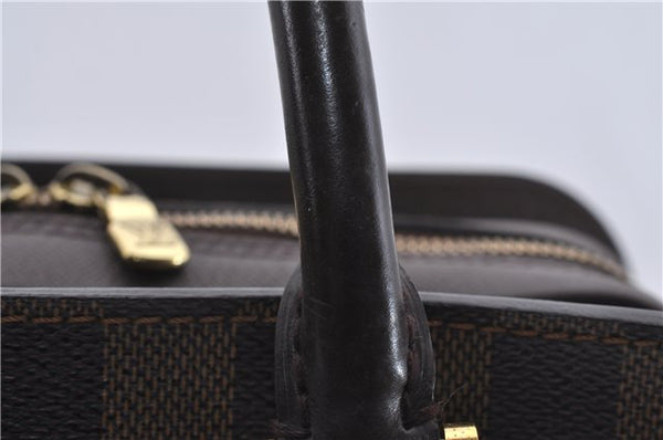 Authentic Louis Vuitton Damier Triana Hand Bag N51155 LV 4411D