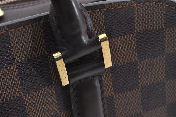 Authentic Louis Vuitton Damier Triana Hand Bag N51155 LV 4411D