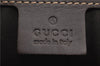 Authentic GUCCI Shoulder Tote Bag GG Suede Leather 120898 Brown 4412D