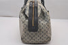 Authentic Louis Vuitton Monogram Mini Josephine GM Hand Bag Blue M92211 LV 4412I