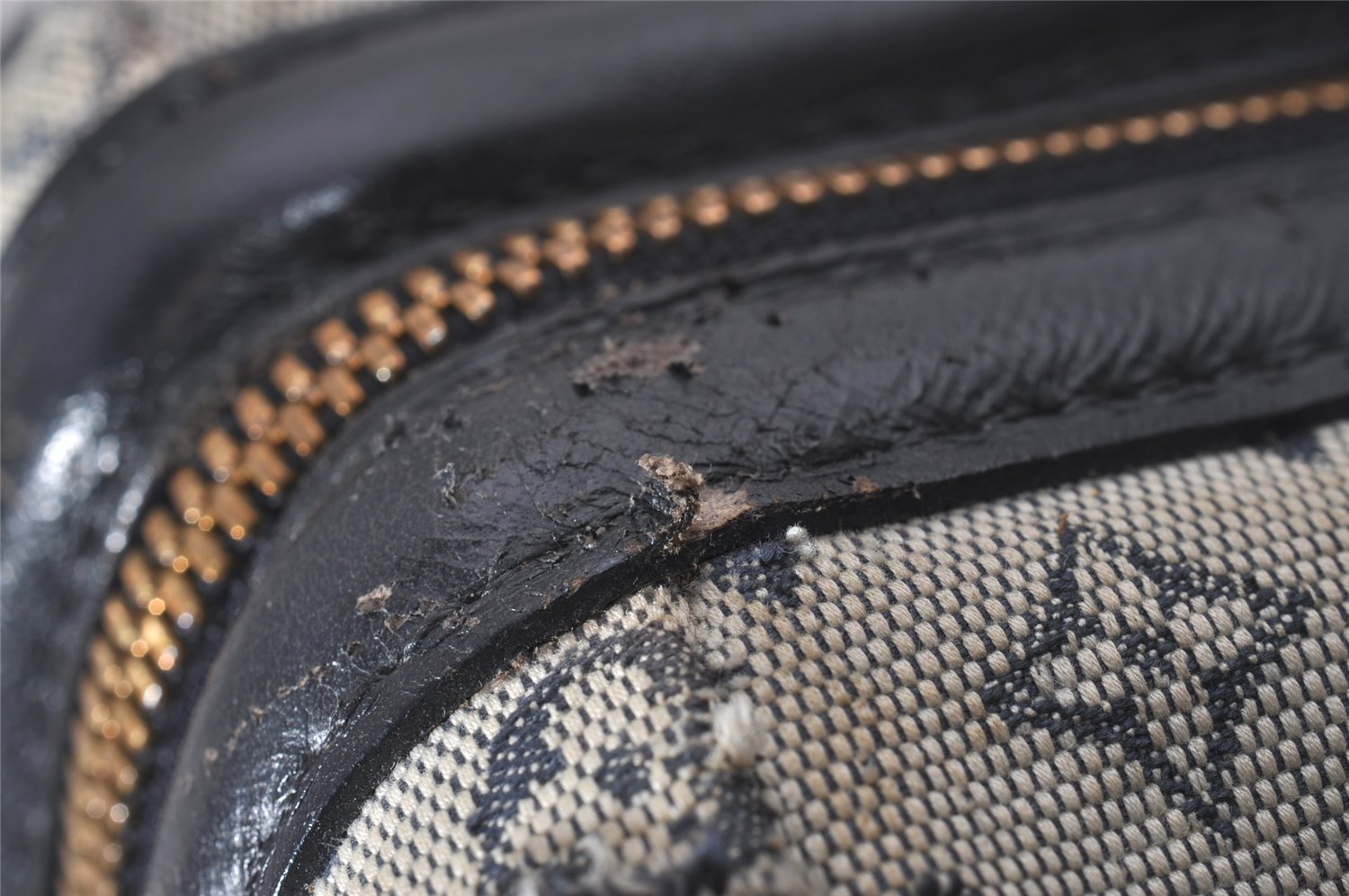 Authentic Louis Vuitton Monogram Mini Josephine GM Hand Bag Blue M92211 LV 4412I