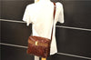 Auth Salvatore Ferragamo Vara Shoulder Cross Body Bag Leather Brown SF 4413D