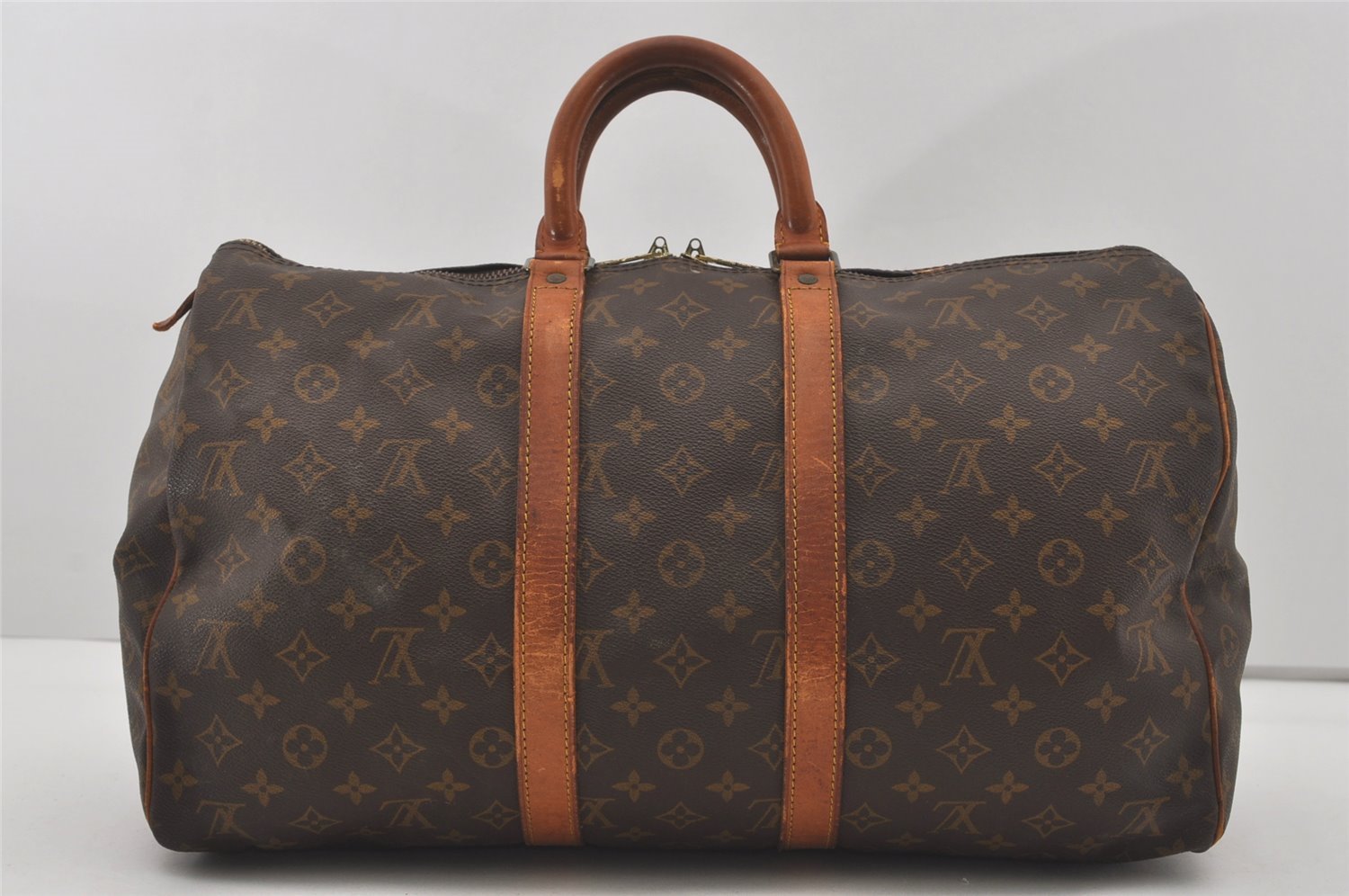 Authentic Louis Vuitton Monogram Keepall 45 Travel Boston Bag M41428 LV 4413I