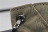 Authentic GUCCI Shoulder Hand Bag Purse Nylon Leather 0013738 Khaki Green 4414C