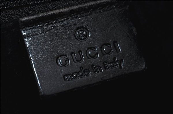 Authentic GUCCI Shoulder Hand Bag Purse Nylon Leather 0013738 Khaki Green 4414C