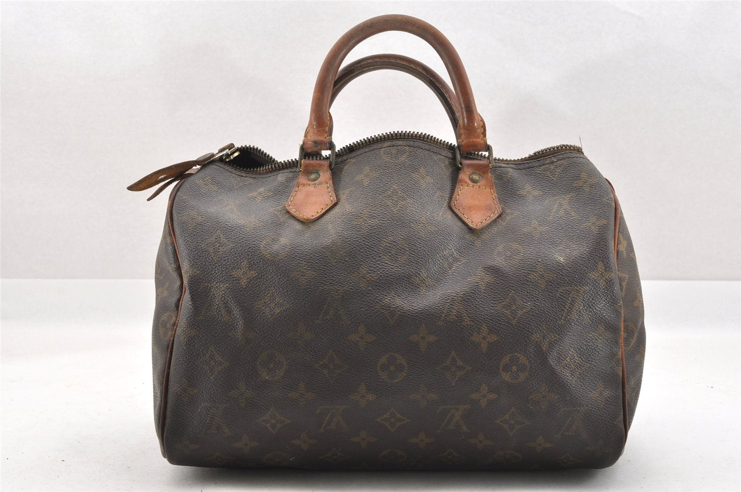 Authentic Louis Vuitton Monogram Speedy 30 Hand Boston Bag M41526 LV Junk 4414I