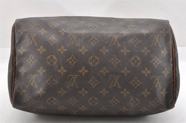 Authentic Louis Vuitton Monogram Speedy 30 Hand Boston Bag M41526 LV Junk 4414I