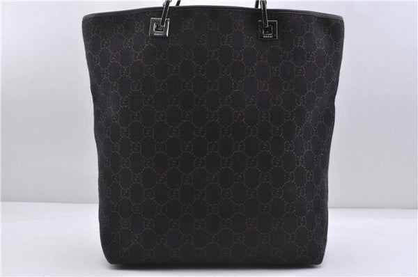 Authentic GUCCI Shoulder Tote Bag GG Canvas Leather 31243 Brown 4415C