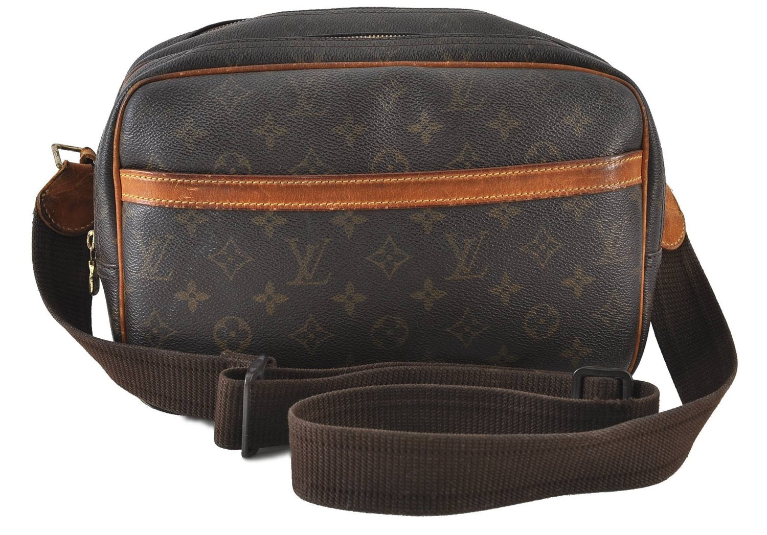 Auth Louis Vuitton Monogram Reporter PM Shoulder Cross Body Bag M45254 LV 4415D