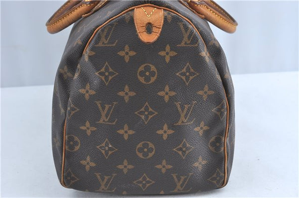 Authentic Louis Vuitton Monogram Speedy 30 Hand Boston Bag M41526 LV Junk 4416B