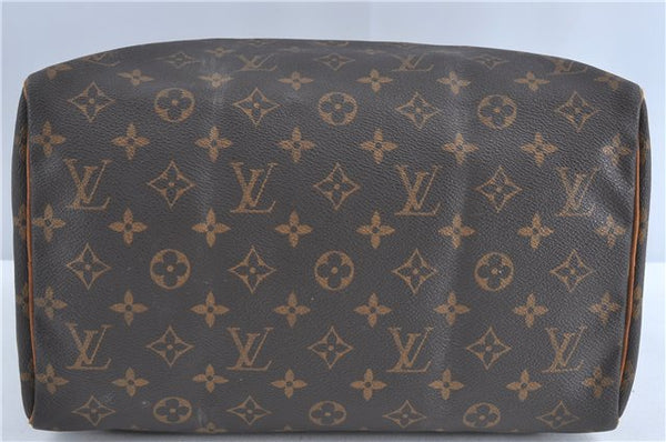 Authentic Louis Vuitton Monogram Speedy 30 Hand Boston Bag M41526 LV Junk 4416B