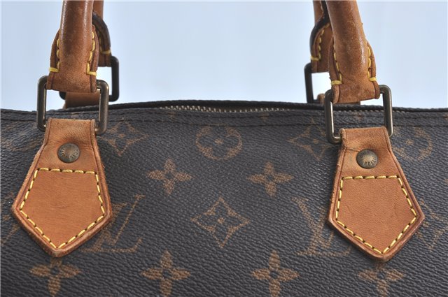 Authentic Louis Vuitton Monogram Speedy 30 Hand Boston Bag M41526 LV Junk 4416B