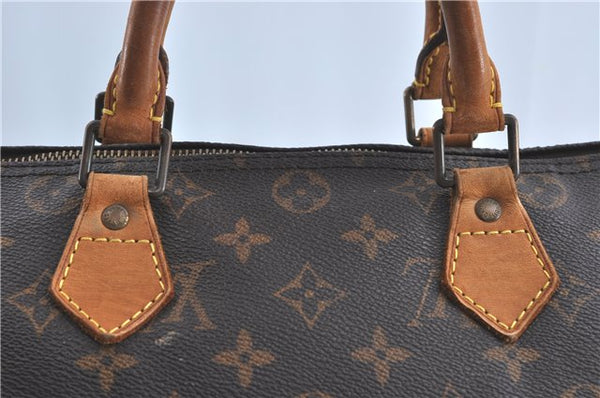 Authentic Louis Vuitton Monogram Speedy 30 Hand Boston Bag M41526 LV Junk 4416B