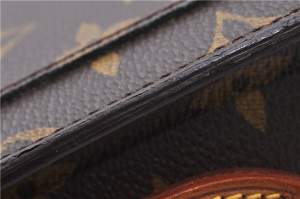 Auth Louis Vuitton Monogram Saint Cloud GM Shoulder Cross Bag M51242 LV 4417D