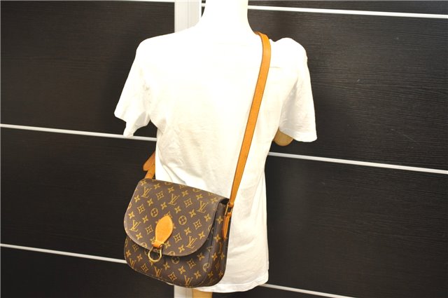 Auth Louis Vuitton Monogram Saint Cloud GM Shoulder Cross Bag M51242 LV 4417D