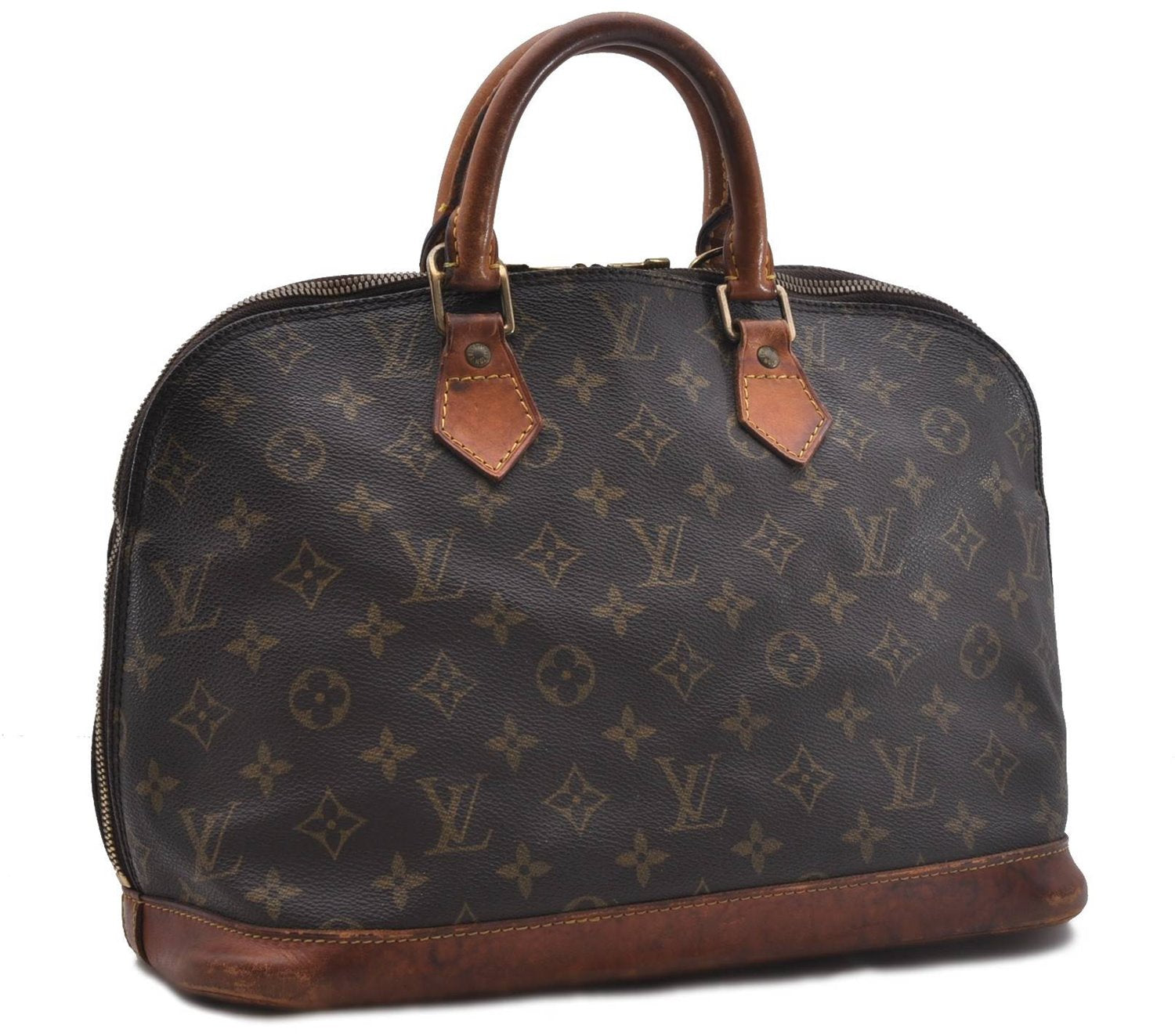 Authentic Louis Vuitton Monogram Alma Hand Bag M51130 LV 4418D