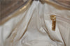 Authentic Ferragamo Gancini Leather Shoulder Hand Bag Purse Gold 4419C