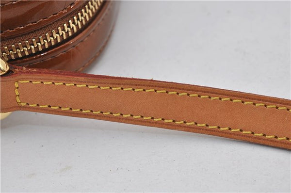 Auth Louis Vuitton Vernis Christie MM Shoulder Cross Bag Brown M91109 LV 4421E