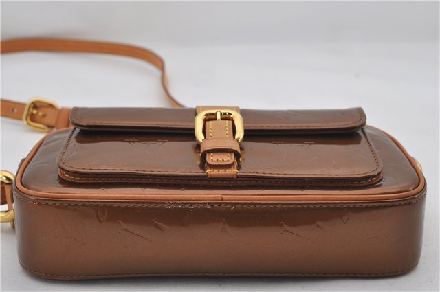 Auth Louis Vuitton Vernis Christie MM Shoulder Cross Bag Brown M91109 LV 4421E
