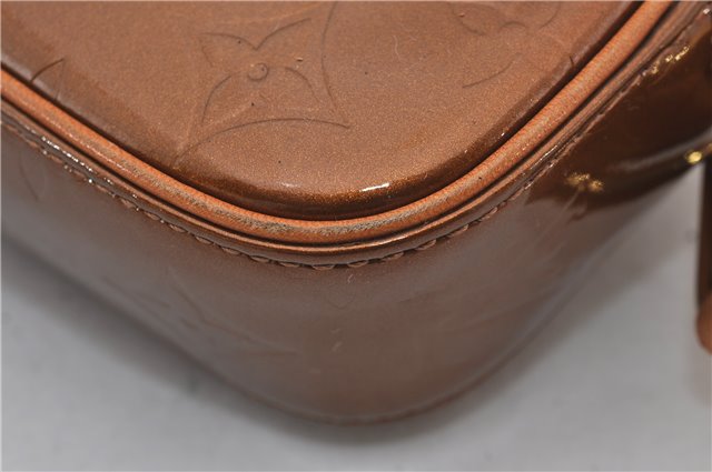 Auth Louis Vuitton Vernis Christie MM Shoulder Cross Bag Brown M91109 LV 4421E