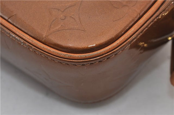 Auth Louis Vuitton Vernis Christie MM Shoulder Cross Bag Brown M91109 LV 4421E