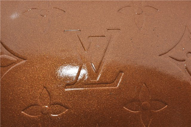 Auth Louis Vuitton Vernis Christie MM Shoulder Cross Bag Brown M91109 LV 4421E