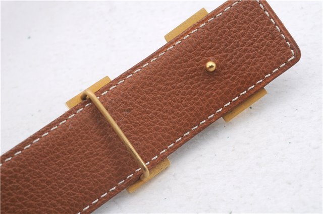 Authentic HERMES Constance Ladies Leather Belt Size 72cm 28.3