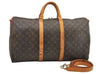 Authentic Louis Vuitton Monogram Keepall Bandouliere 50 M41416 Boston Bag 4422I