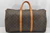 Authentic Louis Vuitton Monogram Keepall Bandouliere 50 M41416 Boston Bag 4422I