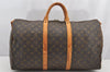 Authentic Louis Vuitton Monogram Keepall Bandouliere 50 M41416 Boston Bag 4422I