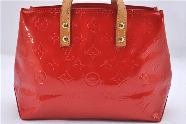 Authentic Louis Vuitton Vernis Reade PM Hand Bag Red M91088 LV 4423D