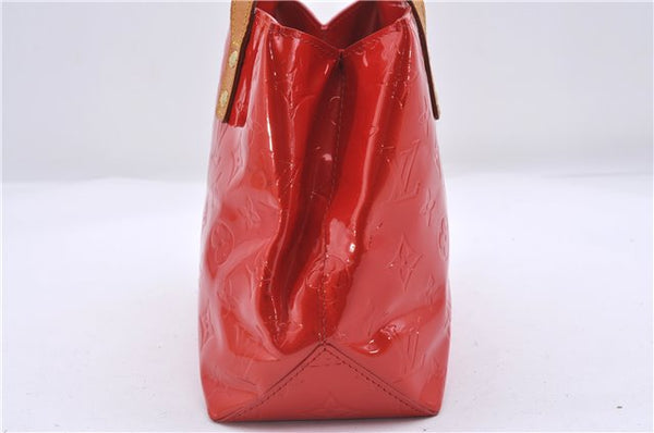 Authentic Louis Vuitton Vernis Reade PM Hand Bag Red M91088 LV 4423D