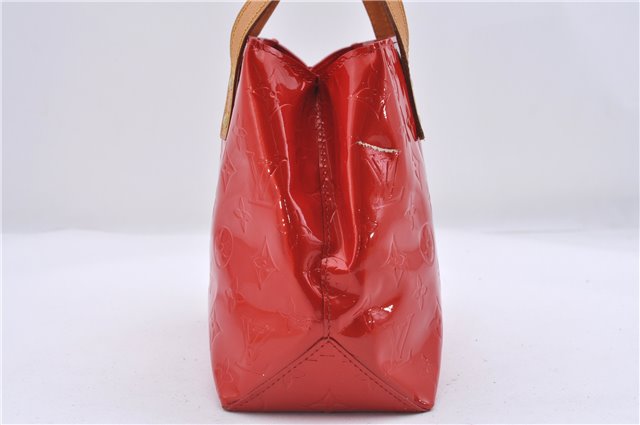 Authentic Louis Vuitton Vernis Reade PM Hand Bag Red M91088 LV 4423D