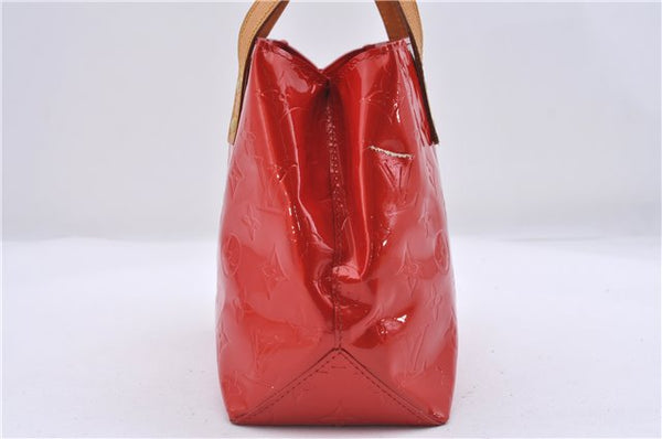 Authentic Louis Vuitton Vernis Reade PM Hand Bag Red M91088 LV 4423D