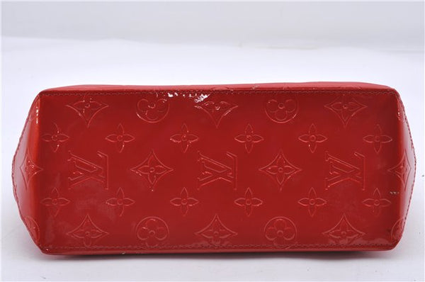 Authentic Louis Vuitton Vernis Reade PM Hand Bag Red M91088 LV 4423D