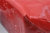 Authentic Louis Vuitton Vernis Reade PM Hand Bag Red M91088 LV 4423D