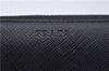 Authentic PRADA Saffiano Leather Long Wallet Purse 2ML317 Black Box 4424F