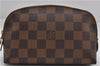 Authentic Louis Vuitton Damier Pochette Cosmetic PM Pouch N47516 LV 4425E