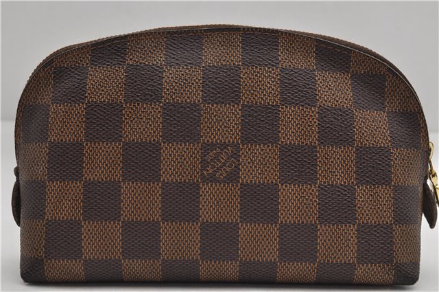 Authentic Louis Vuitton Damier Pochette Cosmetic PM Pouch N47516 LV 4425E