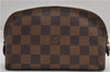 Authentic Louis Vuitton Damier Pochette Cosmetic PM Pouch N47516 LV 4425E