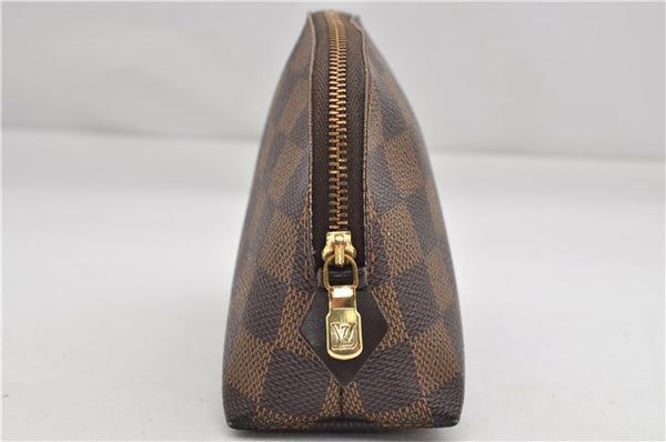 Authentic Louis Vuitton Damier Pochette Cosmetic PM Pouch N47516 LV 4425E
