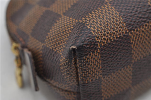 Authentic Louis Vuitton Damier Pochette Cosmetic PM Pouch N47516 LV 4425E