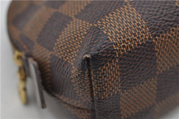 Authentic Louis Vuitton Damier Pochette Cosmetic PM Pouch N47516 LV 4425E