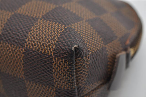 Authentic Louis Vuitton Damier Pochette Cosmetic PM Pouch N47516 LV 4425E
