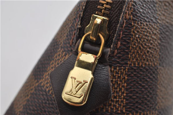 Authentic Louis Vuitton Damier Pochette Cosmetic PM Pouch N47516 LV 4425E