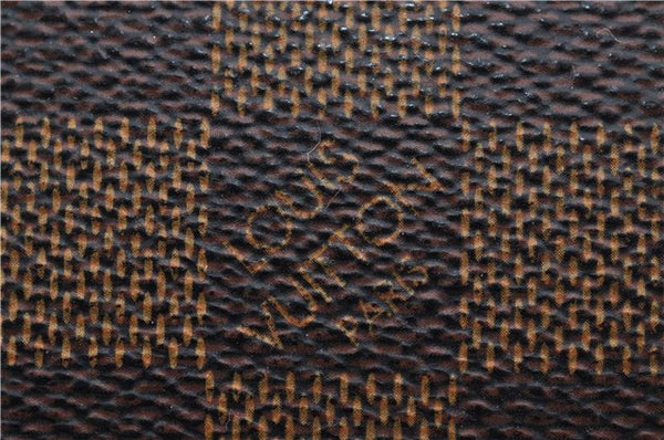 Authentic Louis Vuitton Damier Pochette Cosmetic PM Pouch N47516 LV 4425E