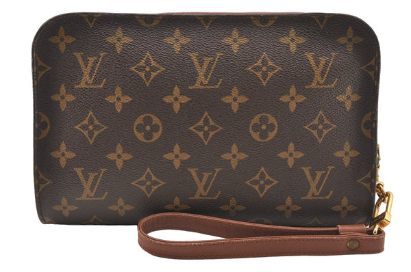 Authentic Louis Vuitton Monogram Orsay Clutch Hand Bag Purse M51790 LV 4426I
