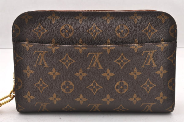 Authentic Louis Vuitton Monogram Orsay Clutch Hand Bag Purse M51790 LV 4426I