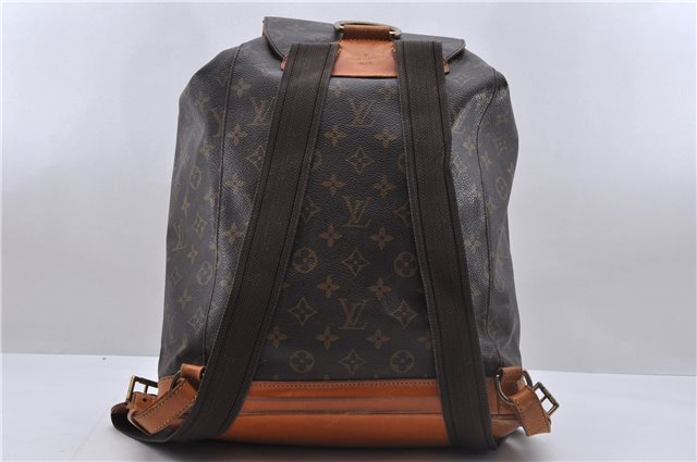 Authentic Louis Vuitton Monogram Montsouris GM Backpack M51135 LV 4427D